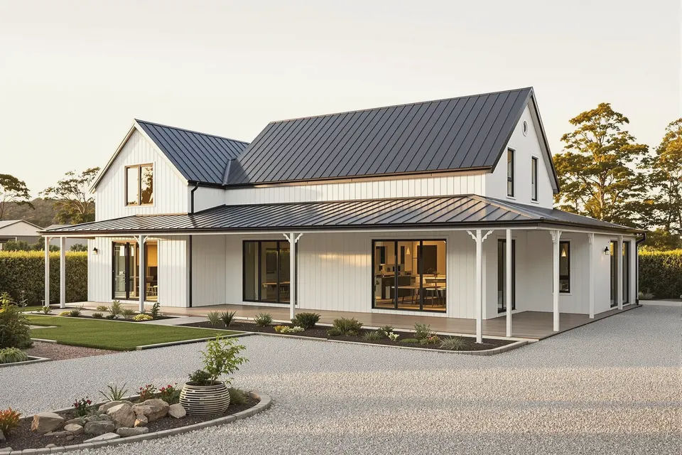 Country home design for Bowral: modern country farmhouse on an acreage block in the Southern Highlands